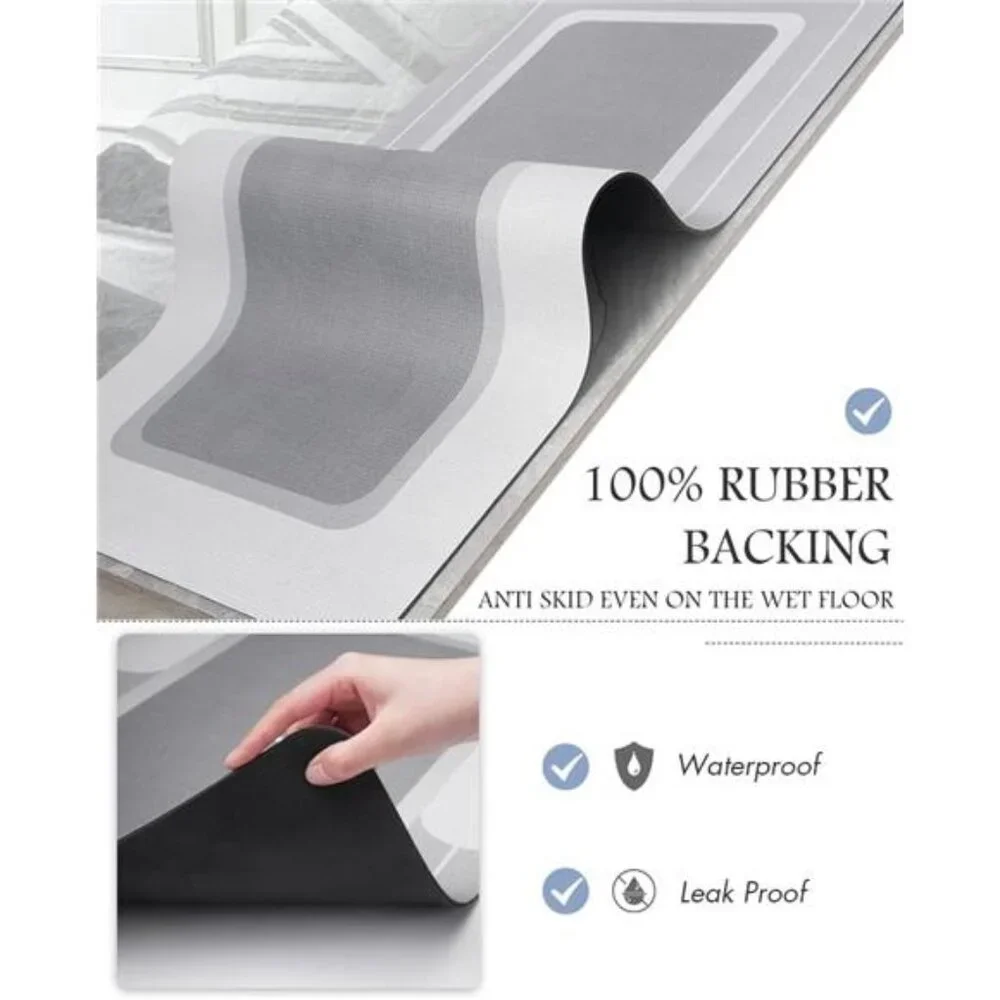 New -Bath Mat-Bathroom Mat Rug Non Slip Super Absorbent Stain Resistant
